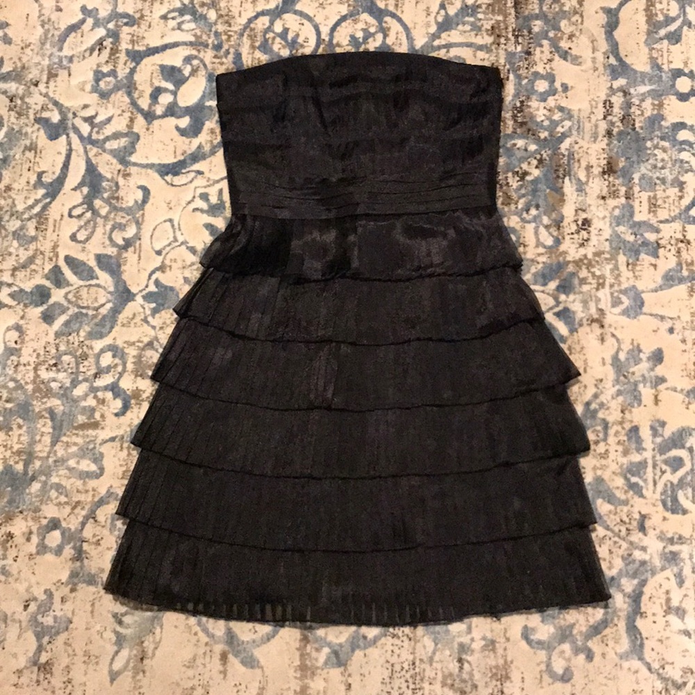 NWT WHBM black strapless dress, size 6